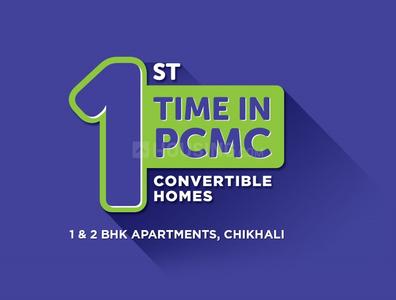 Project Image of 437.0 - 639.27 Sq.ft 1 BHK Apartment for buy in Eva Homes
