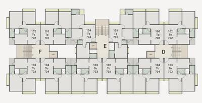 Project Image of 981.0 - 1035.0 Sq.ft 2 BHK Apartment for buy in Firdosh Koh E Toor Arcade