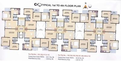 Project Image of 1212 Sq.ft 2 BHK Apartment / Flat for sale in Udhna for Rs. 2275000