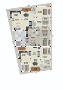 Green Anna Baba Flats Anna Baba Flats Cluster Plan from 2nd to 3rd Floor 1