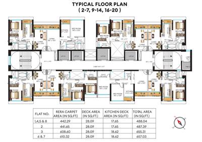 Project Image of 487.0 - 660.0 Sq.ft 1 BHK Apartment for buy in Neelam Supremo Phase II Wing C Known As Sakura