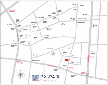 Vrajraj Bansari Heights Location Plan 1