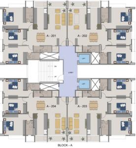 Project Image of 0.0 - 1255.07 Sq.ft 3 BHK Apartment for buy in Dhruvi Hrudhya