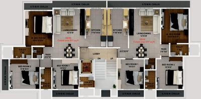 Project Image of 0.0 - 831.0 Sq.ft 3 BHK Apartment for buy in Modispaces Oyster