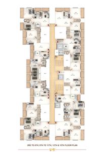 Project Image of 406.55 - 634.21 Sq.ft 1 BHK Apartment for buy in Precious Infinity