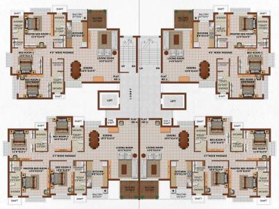 Project Image of 1307.0 - 3136.0 Sq.ft 2 BHK Apartment for buy in Pranami Santushti