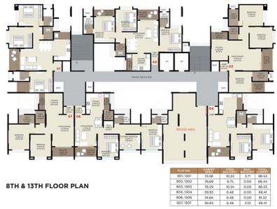 Project Image of 611.71 - 825.48 Sq.ft 2 BHK Apartment for buy in Rajshree Skyone