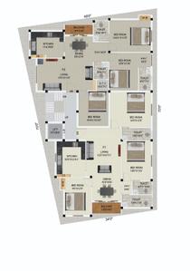 Project Image of 0.0 - 1193.0 Sq.ft 3 BHK Apartment for buy in Green Anna Baba Flats