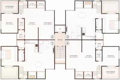 Project Image of 0.0 - 1625.0 Sq.ft 3 BHK Apartment for buy in Madhuvan Kishan Classic