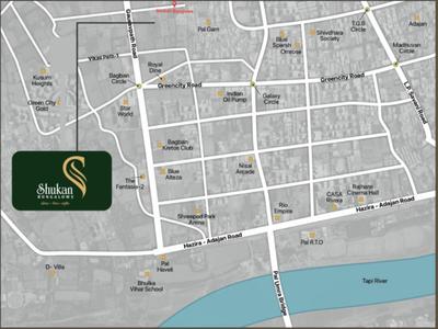 Shree Shukan Bunglows Location Plan 1