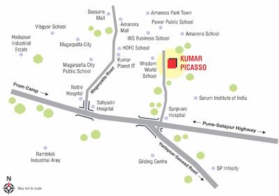Project Image of 671.0 - 1290.0 Sq.ft 2 BHK Apartment for buy in Kumar Corp Picasso O