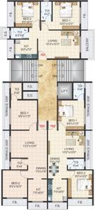 Project Image of 955.0 - 995.0 Sq.ft 2 BHK Apartment for buy in Swadesh Manas 21