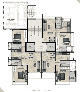 Project Image of 246.71 - 550.79 Sq.ft 1 RK Apartment for buy in Glory Apartments