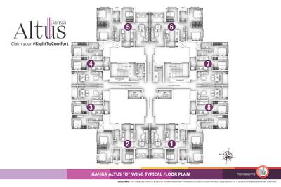 Project Image of 650.0 - 750.0 Sq.ft 2 BHK Apartment for buy in Goel Ganga Altus Wing D And E