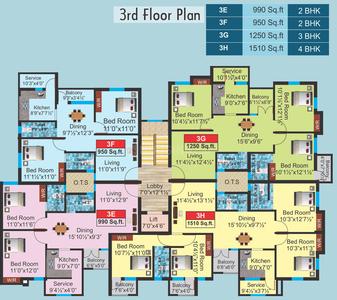 Project Image of 872.0 - 1510.0 Sq.ft 2 BHK Apartment for buy in AP Amiritha