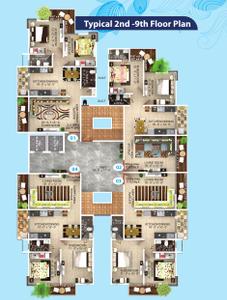 Project Image of 653.8 - 785.87 Sq.ft 1 BHK Apartment for buy in V And M Sky Garden Hills