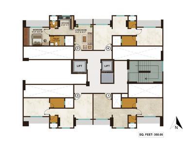 Project Image of 384.0 - 630.0 Sq.ft 1 BHK Apartment for buy in Jay Krishna