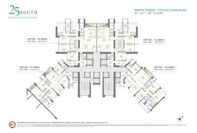 Project Image of 1721.0 - 3050.0 Sq.ft 3 BHK Apartment for buy in Hubtown Twenty Five South North Tower