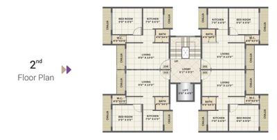 Project Image of 198.27 - 285.08 Sq.ft 1 RK Apartment for buy in Kanya Aboti Landmark