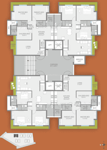 Project Image of 1135 Sq.ft 3 BHK Apartment / Flat for sale in Mavdi for Rs. 9800000