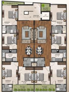 Project Image of 1500.0 - 2450.0 Sq.ft 3 BHK Builder Floor for buy in Kalki Platinum Tower