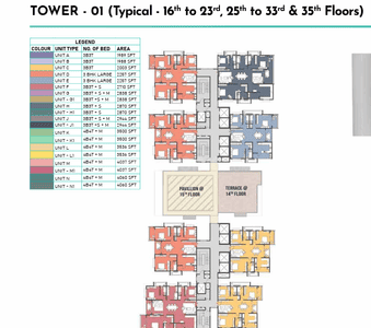 Project Image of 1987.99 - 4059.93 Sq.ft 3 BHK Apartment for buy in Prestige Clairemont