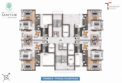 Project Image of 789.0 - 1360.0 Sq.ft 2 BHK Apartment for buy in T Bhimjyani The Verraton Infinity Towers