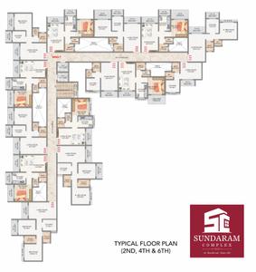 Project Image of 209.9 - 457.25 Sq.ft 1 RK Apartment for buy in Sundaram Complex