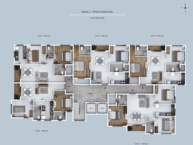 Project Image of 0.0 - 1800.0 Sq.ft 3 BHK Apartment for buy in Bluemoon Sea Breeze