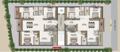 Project Image of 1994.98 - 2084.97 Sq.ft 3 BHK Apartment for buy in Saanvi Athena Homes A