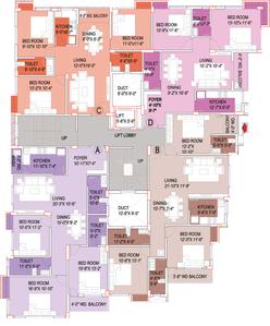 Project Image of 1220.0 - 1709.0 Sq.ft 2 BHK Apartment for buy in Aspirations Elegance