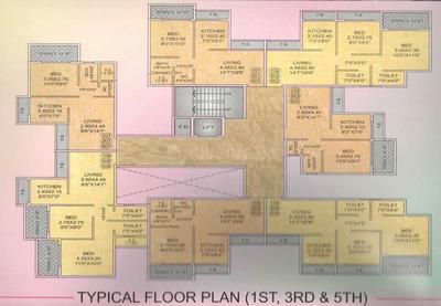 Project Image of 670.0 - 980.0 Sq.ft 1 BHK Apartment for buy in Radha Residency