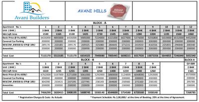 Project Image of 1060.0 - 2205.0 Sq.ft 2 BHK Apartment for buy in Avani Hills