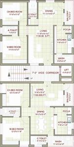 Project Image of 0.0 - 1130.0 Sq.ft 2 BHK Apartment for buy in Siri Sampada Sai Greenz