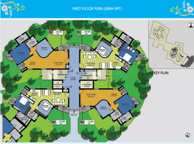 Project Image of 1112.0 - 1571.0 Sq.ft 2 BHK Apartment for buy in Akshaya The Belvedere
