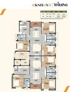 Project Image of 1345.0 - 1346.0 Sq.ft 3 BHK Apartment for buy in Akshaya Vriksha