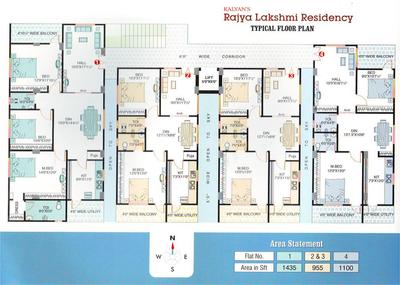 Project Image of 955.0 - 1435.0 Sq.ft 2 BHK Apartment for buy in Satya Rajya Lakshmi Residency