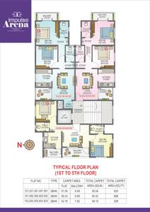 Project Image of 529.0 - 625.0 Sq.ft 2 BHK Apartment for buy in Impulse Arena