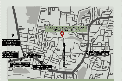 Project Image of 968.0 - 1901.0 Sq.ft 2 BHK Apartment for buy in Preetha Sivaji Gardens