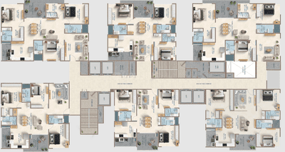 Project Image of 2035.0 - 2650.0 Sq.ft 3 BHK Apartment for buy in ASBL Broadway