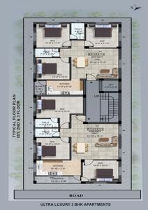 Project Image of 1010.0 - 1160.0 Sq.ft 3 BHK Apartment for buy in Sri Apartments