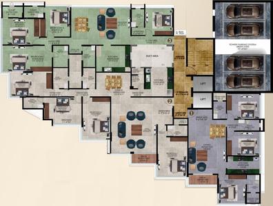 Project Image of 1213.0 - 2089.06 Sq.ft 3 BHK Apartment for buy in Ajmera Prive