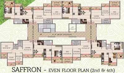 Project Image of 304.0 - 469.0 Sq.ft 1 RK Apartment for buy in Raj Sharon Garden