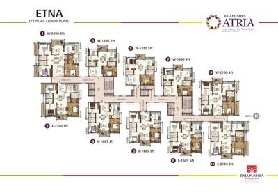 Project Image of 1350.0 - 3455.0 Sq.ft 2 BHK Apartment for buy in Rajapushpa Atria