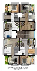 A Star Ample Park Ample Park Cluster Plan from 1st to 7th Floor 1