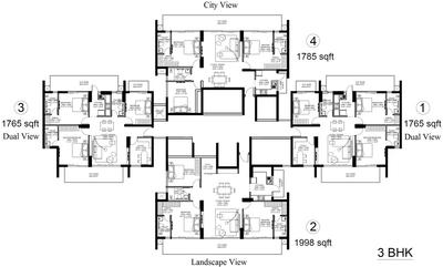 Project Image of 1275.0 - 1998.0 Sq.ft 2 BHK Apartment for buy in ILD Arete