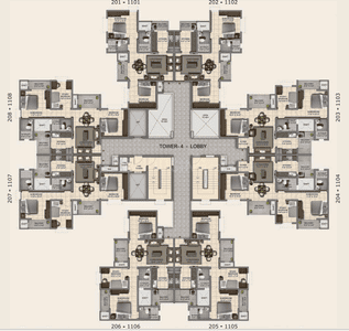 Project Image of 0.0 - 1106.0 Sq.ft 2.5 BHK Apartment for buy in Provident Capella