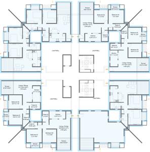 Project Image of 577.81 - 998.68 Sq.ft 2 BHK Apartment for buy in Manas Lake City Phase 1