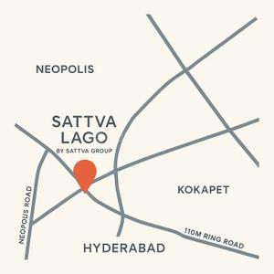 Project Image of 3088.0 - 4976.0 Sq.ft 3 BHK Apartment for buy in Sattva Lago Phase I