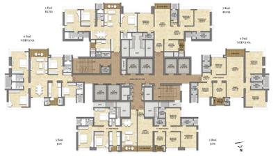 Project Image of 938.0 - 1511.79 Sq.ft 3 BHK Apartment for buy in Raymond The Address By GS Tower A